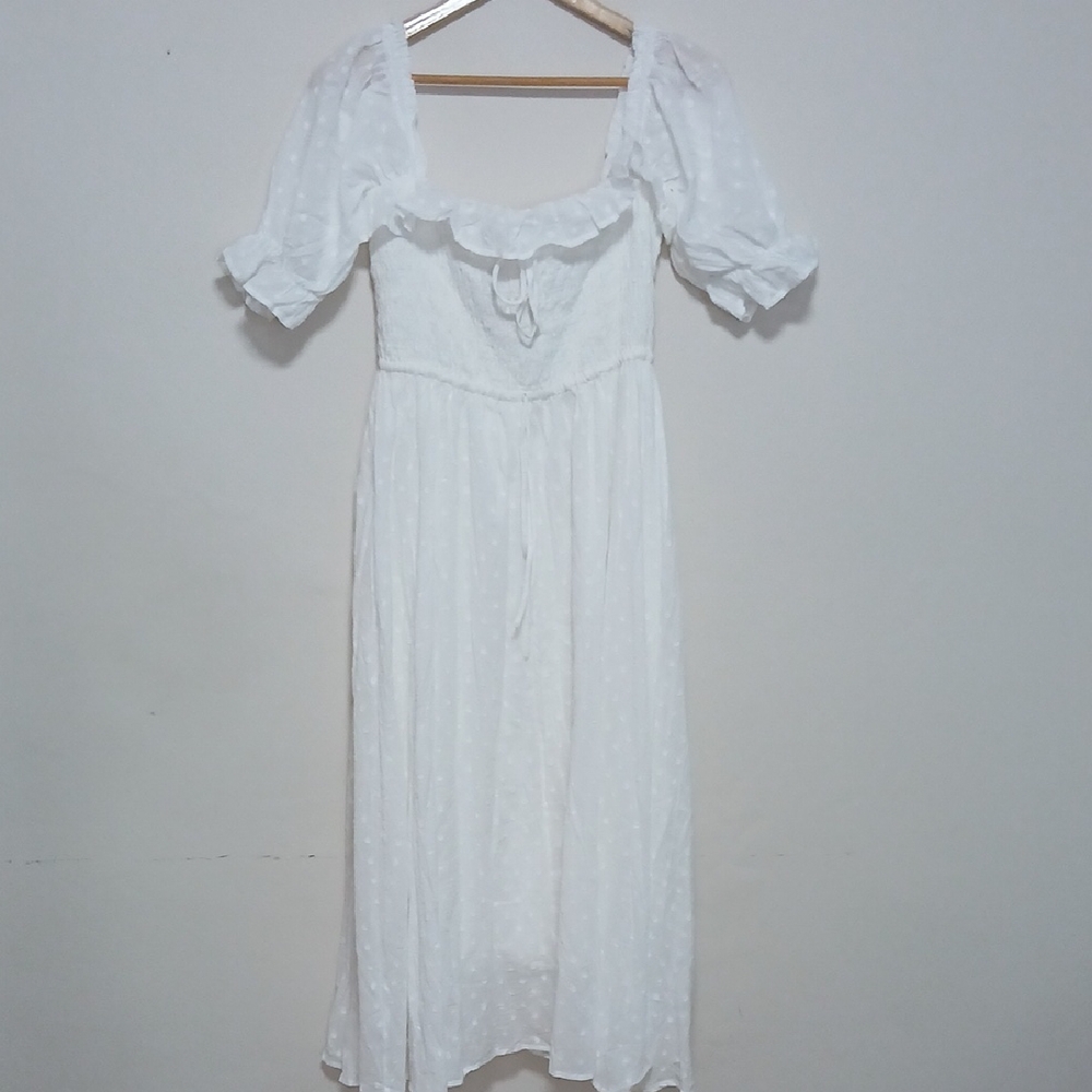 Elegant White Women's Dress